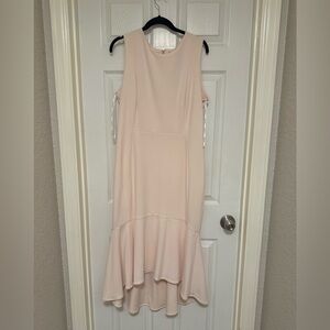 Elegant Pink Sleeveless Dress